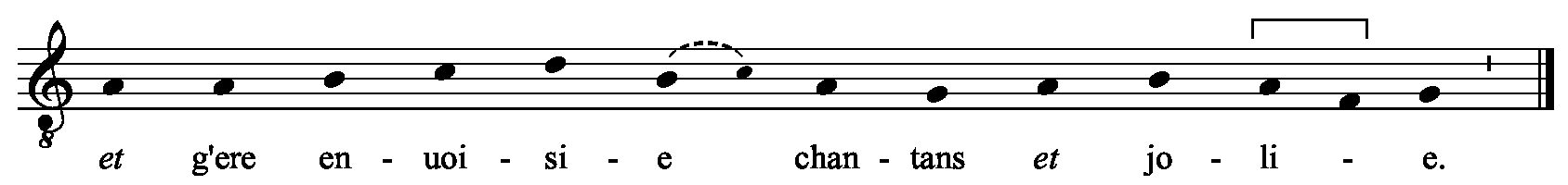 Refrain musical notation